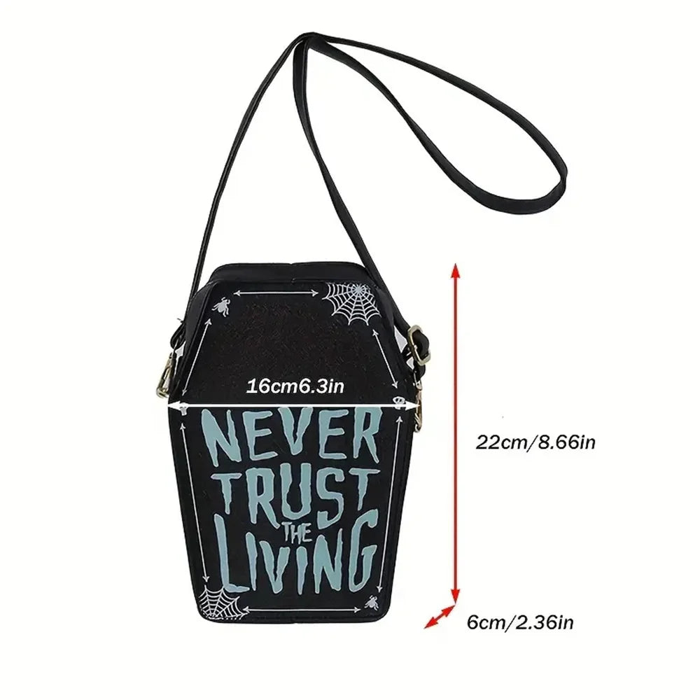 Beatlejuice Themed Coffin Crossbody Bag
