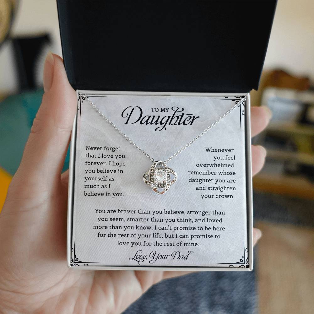 To My Daughter | Love Knot Necklace