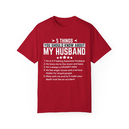 To My Wife | Unisex Garment-Dyed T-shirt