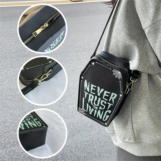 Beatlejuice Themed Coffin Crossbody Bag