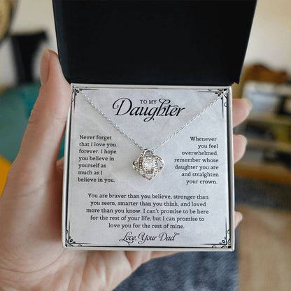 To My Daughter | Love Knot Necklace